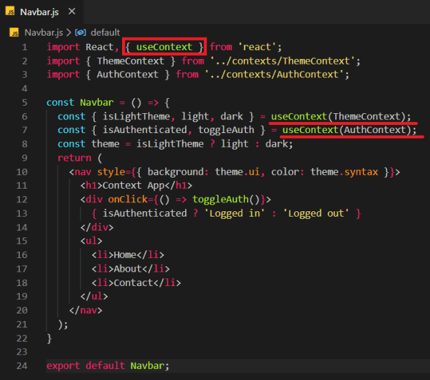 Multiple useContext()
